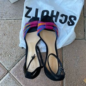 Schutz rainbow color heels